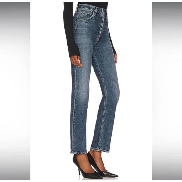 Agolde Jeans Womens 25 90s Pinch High Waist in Portrait Denim High Rise Blue - Picture 2 of 14